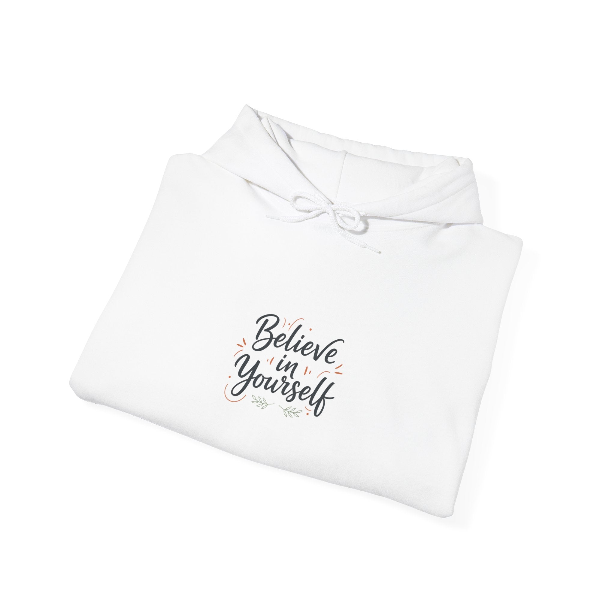 Believe in Yourself Hoodie | Minimalist Hand-Lettered Quote, Script Typography by VSAS Clothing