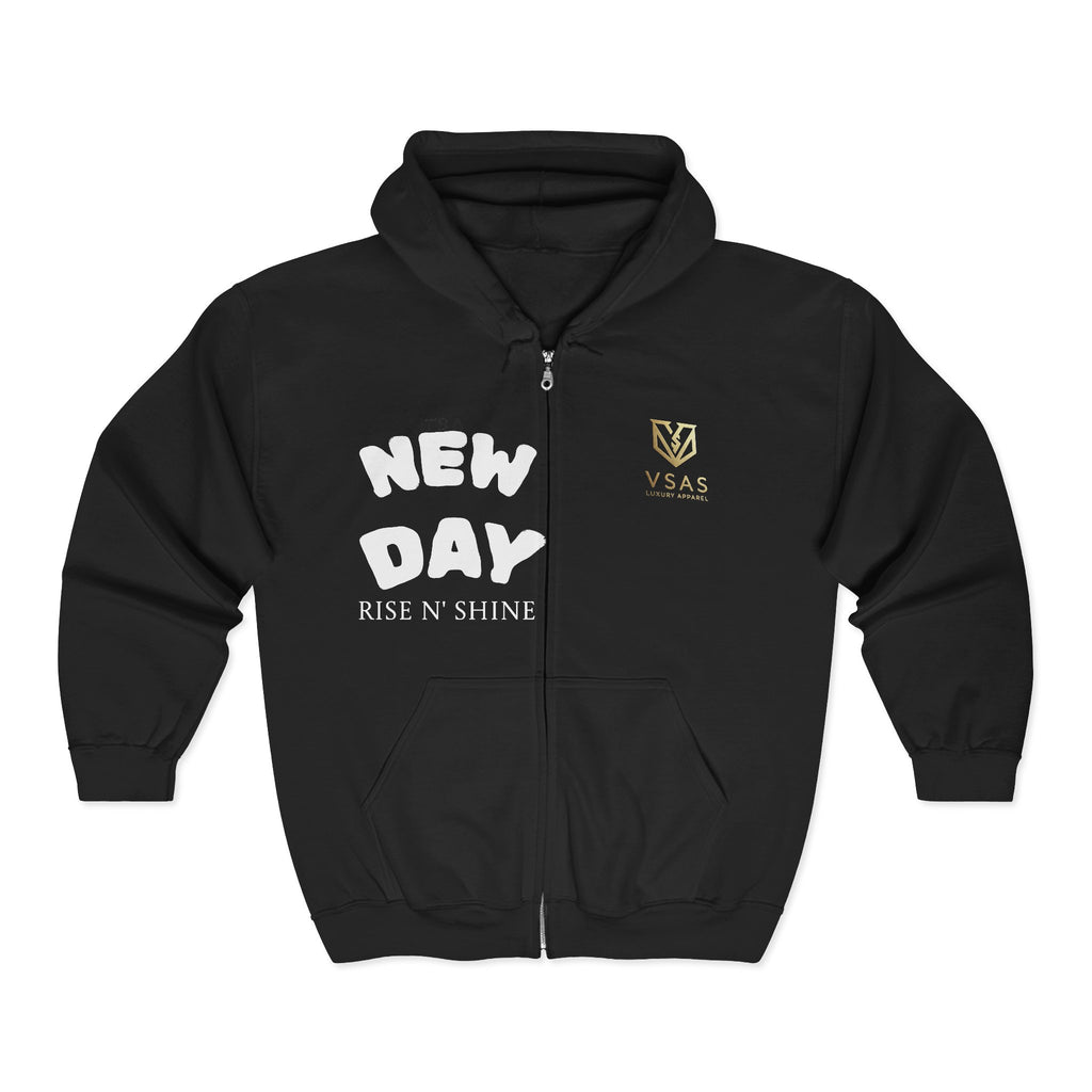 New Day Rise N' Shine sweatshirt | Coffee Sip logo hoodie