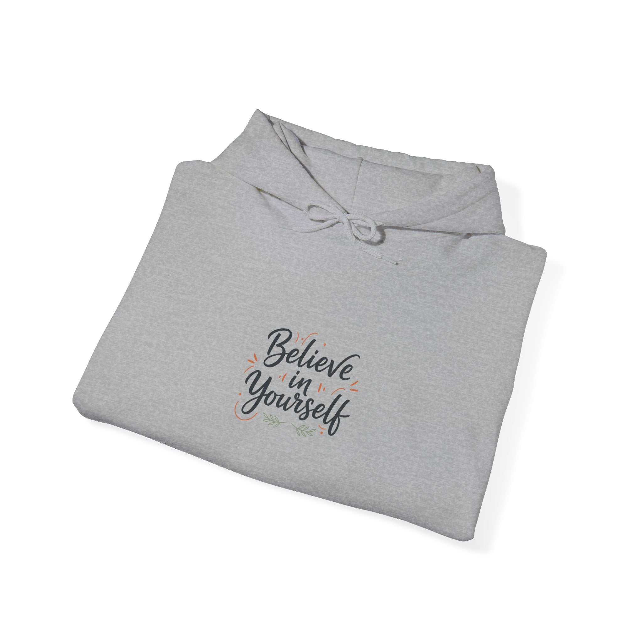 Believe in Yourself Hoodie | Minimalist Hand-Lettered Quote, Script Typography by VSAS Clothing