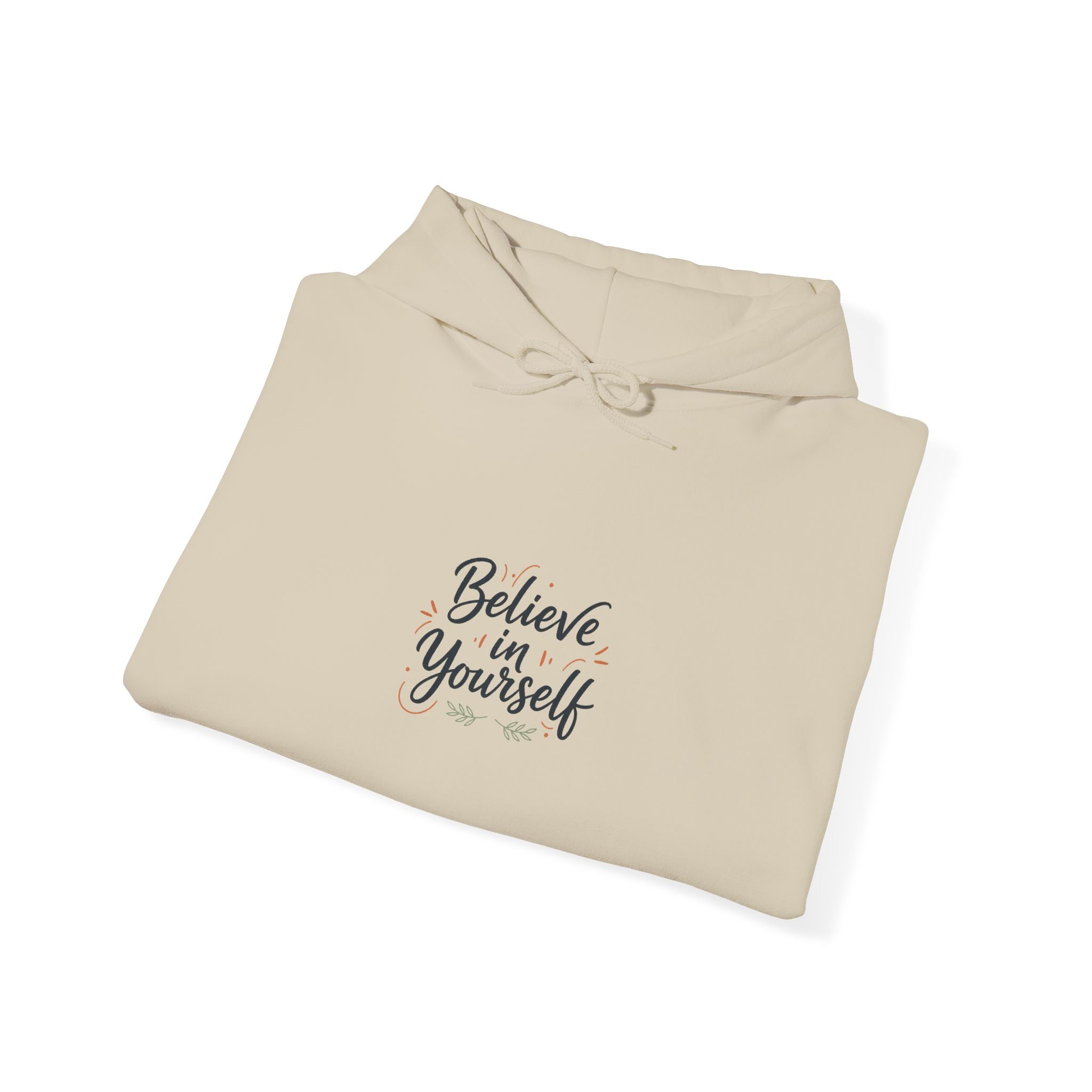 Believe in Yourself Hoodie | Minimalist Hand-Lettered Quote, Script Typography by VSAS Clothing